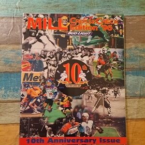 Mill 88' Lacrosse Baltimore Thunder 10th Anniversary Jersey Saints Program Bb34